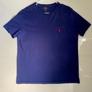 Ralph Lauren Blue Large Front Pocket t-shirt
